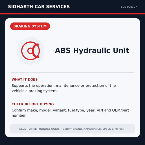ABS Hydraulic Unit illustrative product guide