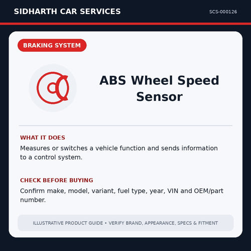 ABS Wheel Speed Sensor illustrative product guide