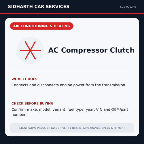 AC Compressor Clutch illustrative product guide
