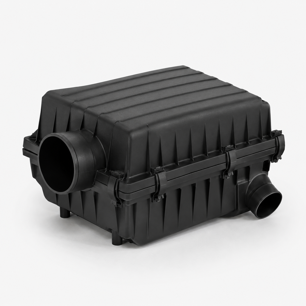 Generic automotive air cleaner housing on a clean studio background