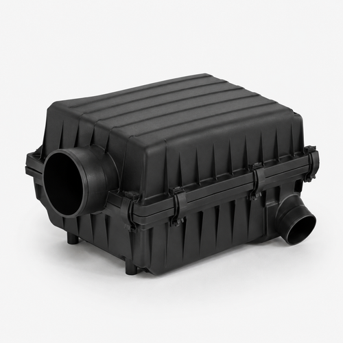 Generic automotive air cleaner housing on a clean studio background