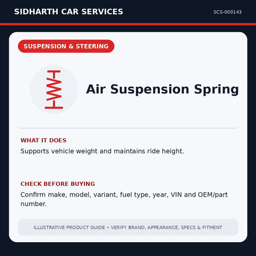Air Suspension Spring illustrative product guide
