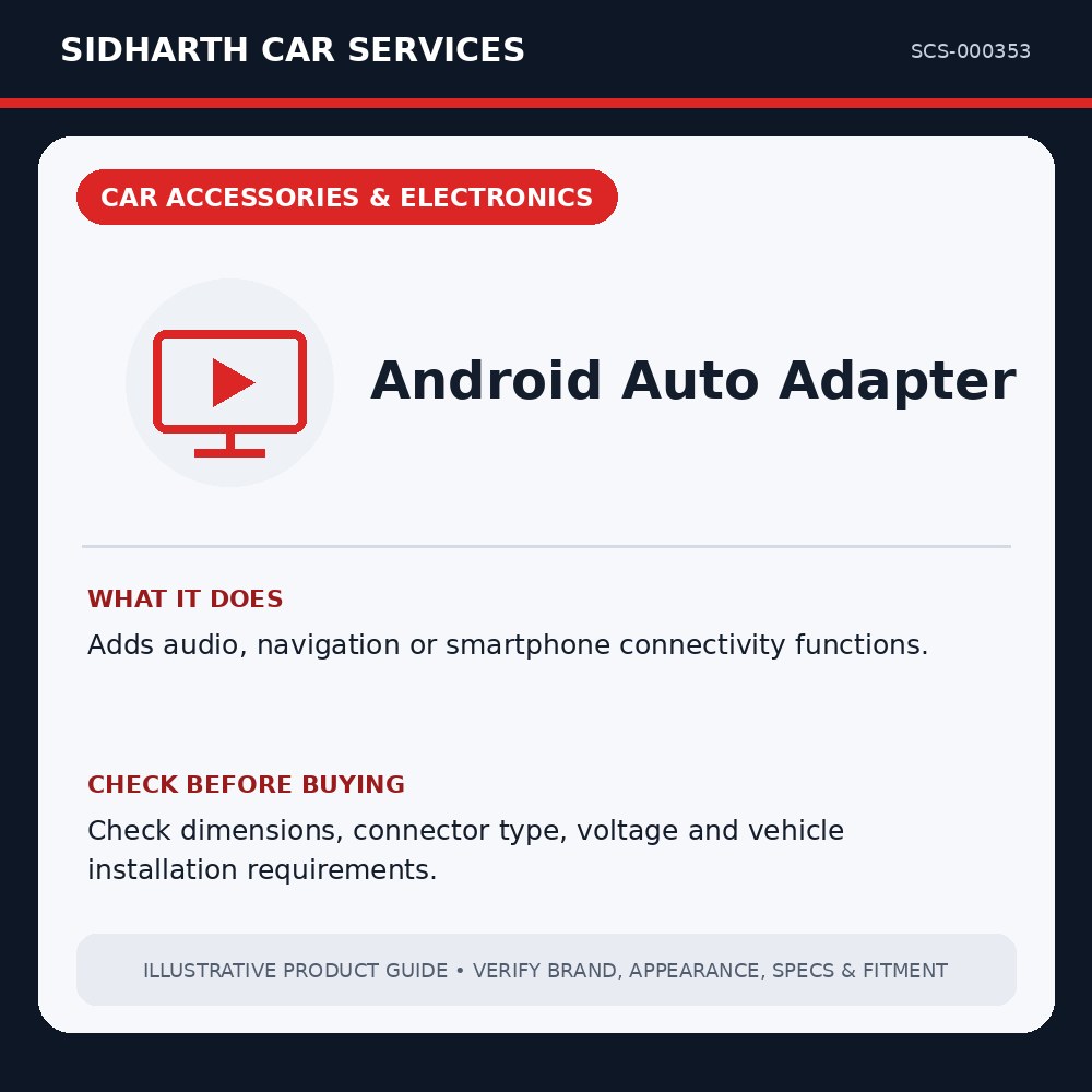 Android Auto Adapter illustrative product guide