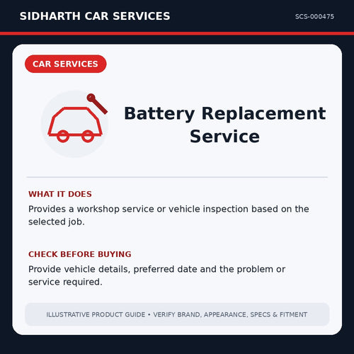 Battery Replacement Service illustrative product guide