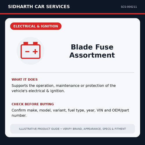 Blade Fuse Assortment illustrative product guide