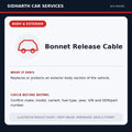 Bonnet Release Cable illustrative product guide