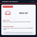 Boot Lid illustrative product guide