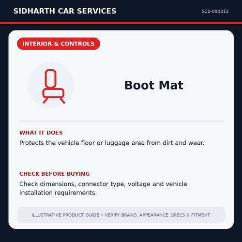 Boot Mat illustrative product guide