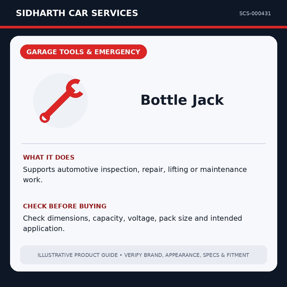 Bottle Jack illustrative product guide