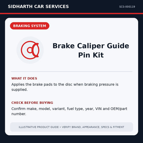 Brake Caliper Guide Pin Kit illustrative product guide