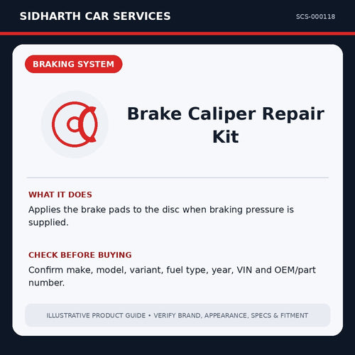 Brake Caliper Repair Kit illustrative product guide
