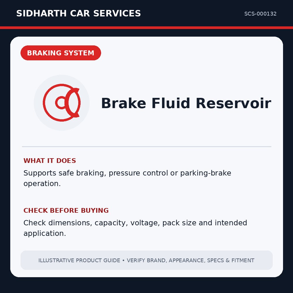 Brake Fluid Reservoir illustrative product guide