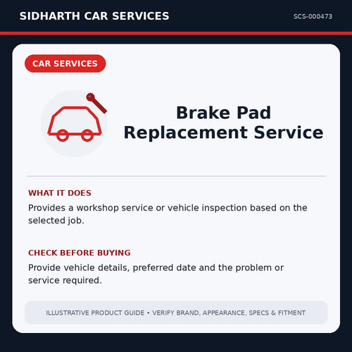 Brake Pad Replacement Service illustrative product guide