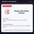 Brake Pad Wear Sensor illustrative product guide