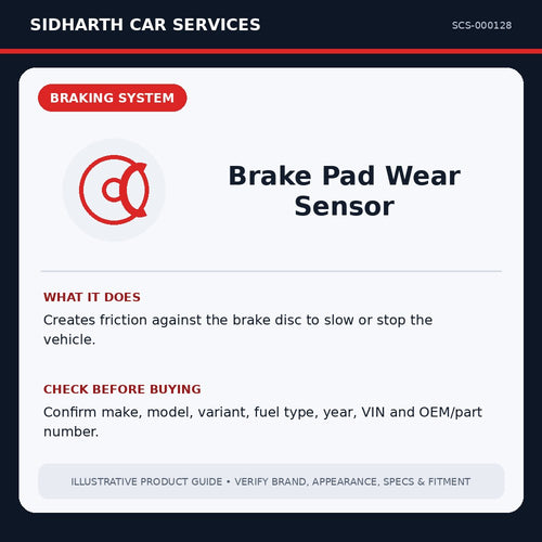 Brake Pad Wear Sensor illustrative product guide