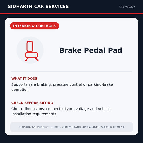 Brake Pedal Pad illustrative product guide