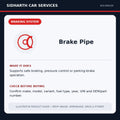 Brake Pipe illustrative product guide