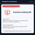 Central Locking Kit illustrative product guide
