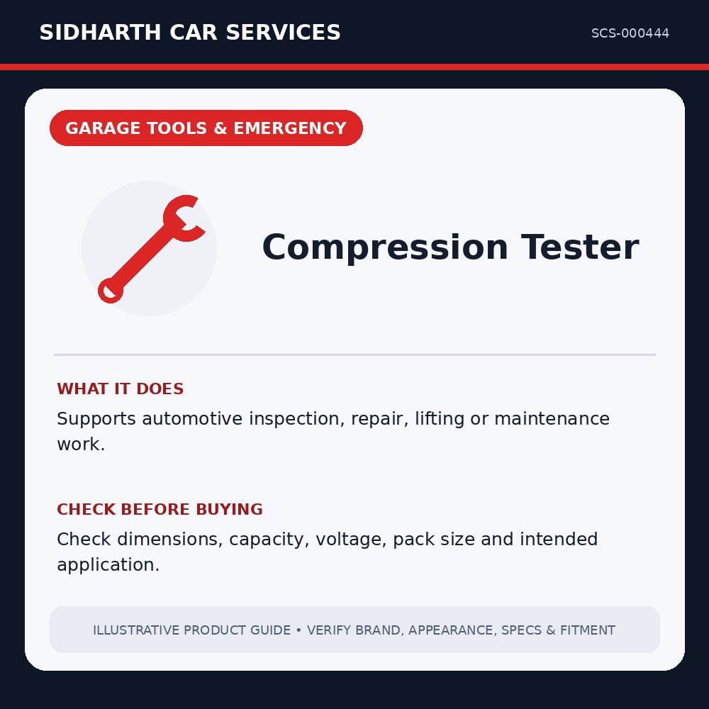 Compression Tester illustrative product guide