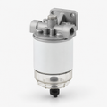 Generic diesel pre-filter and water separator on a clean studio background