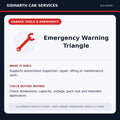 Emergency Warning Triangle illustrative product guide