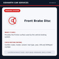 Front Brake Disc illustrative product guide
