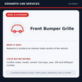 Front Bumper Grille illustrative product guide