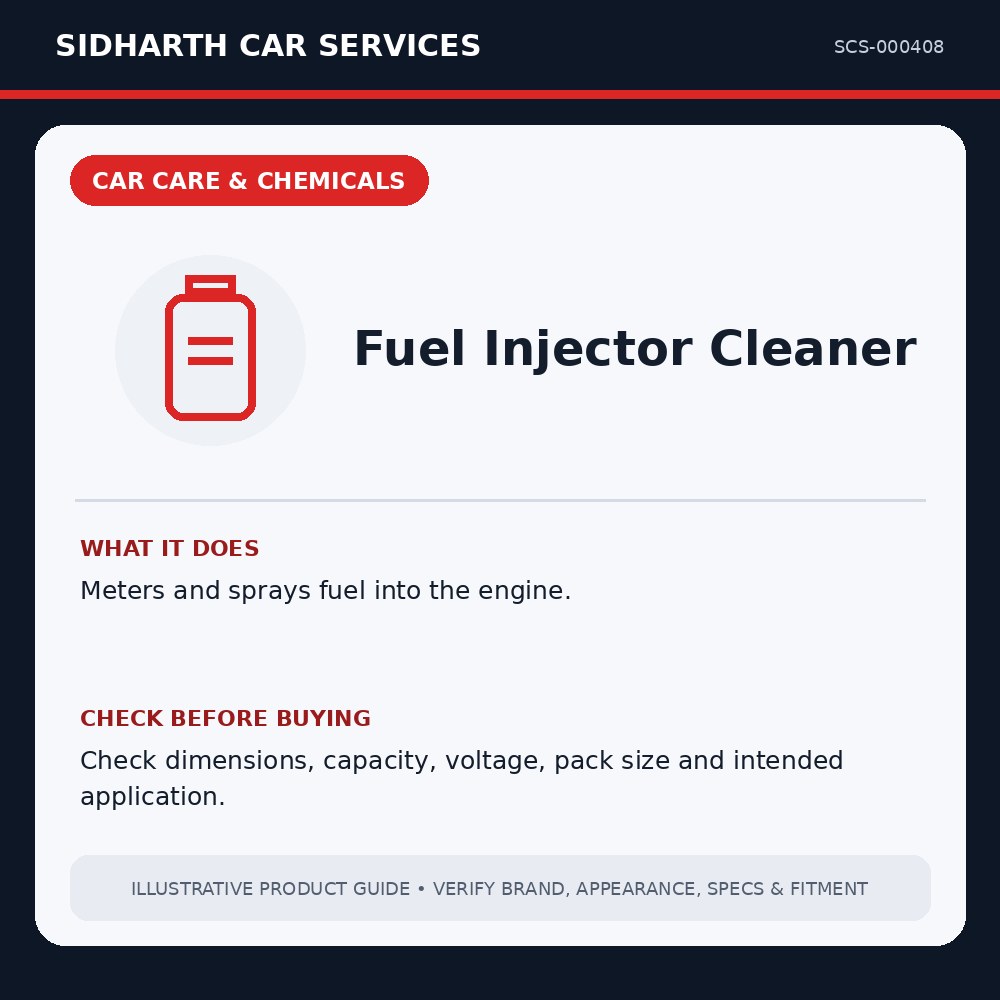 Fuel Injector Cleaner illustrative product guide