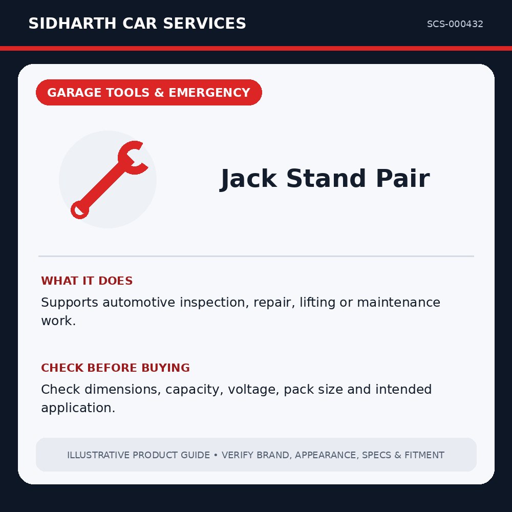 Jack Stand Pair illustrative product guide