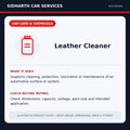 Leather Cleaner illustrative product guide