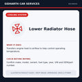 Lower Radiator Hose illustrative product guide