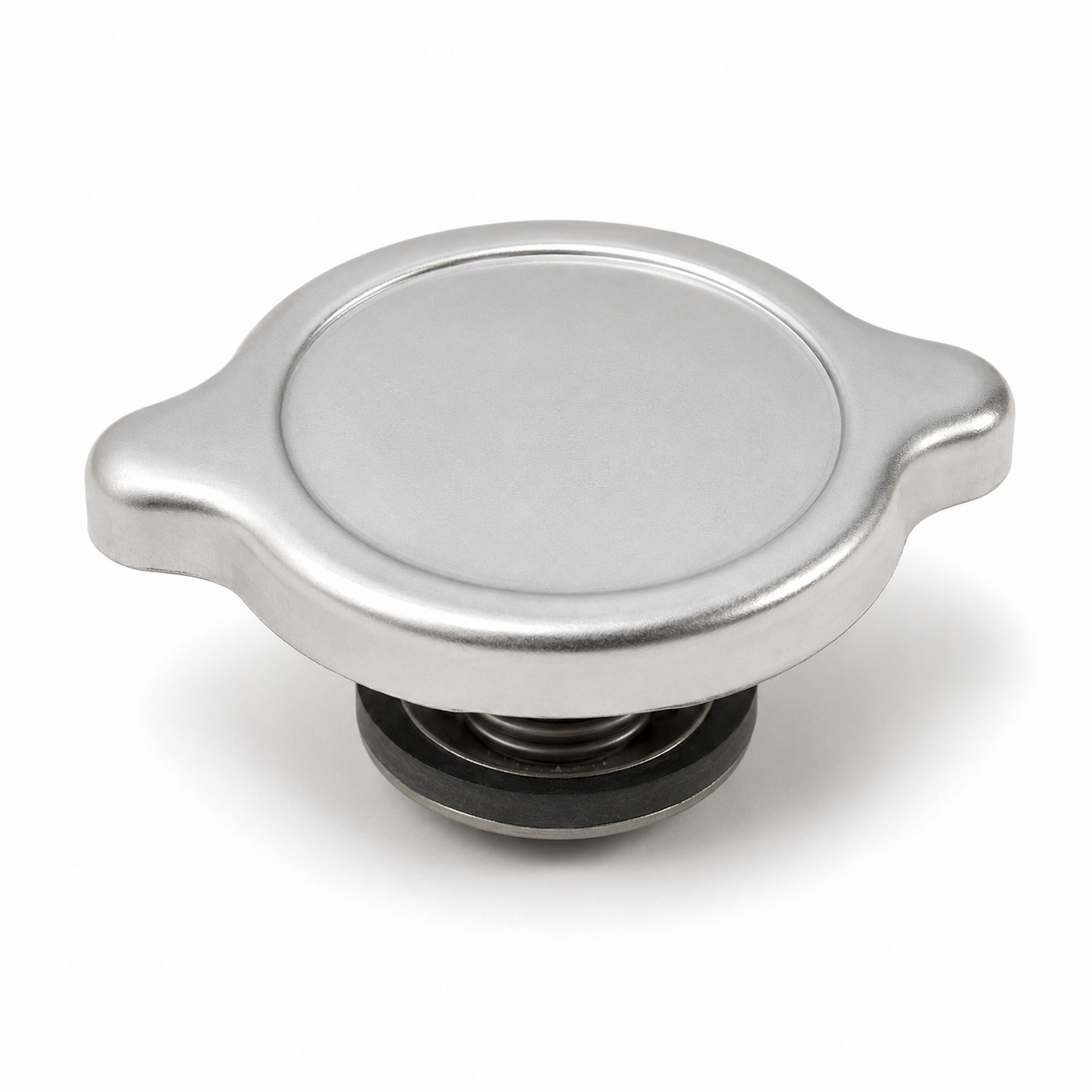 Generic radiator pressure cap on a clean studio background