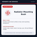 Radiator Mounting Bush illustrative product guide