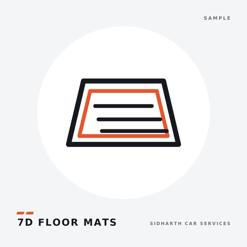 7D car floor mats set of 5 — sample product illustration