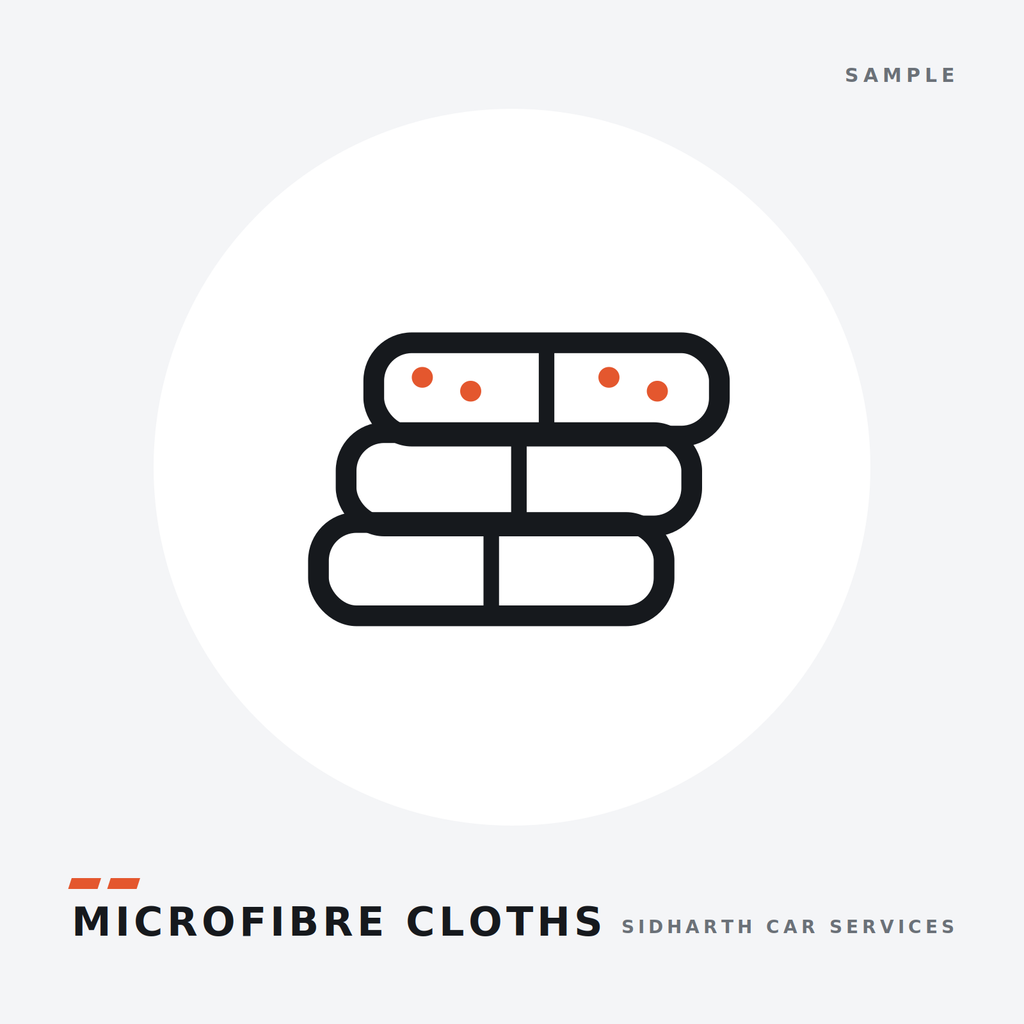 Microfibre cleaning cloths pack of 4 — sample product illustration
