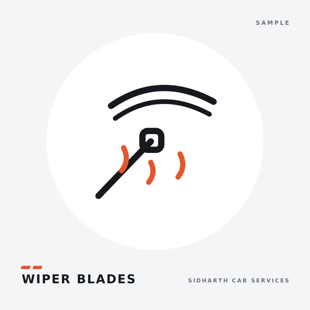 Frame-type wiper blade pair — sample product illustration