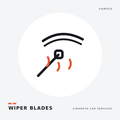 Frame-type wiper blade pair — sample product illustration