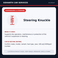 Steering Knuckle illustrative product guide