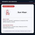 Sun Visor illustrative product guide