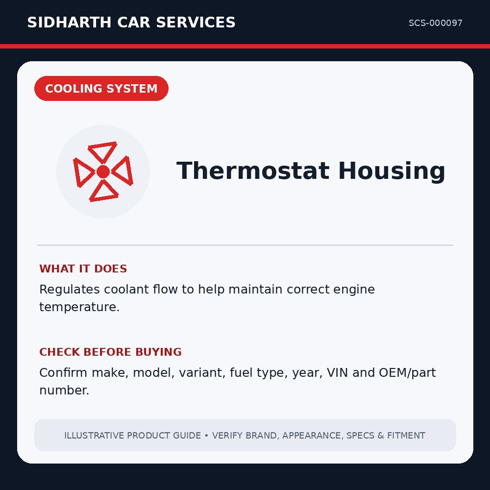 Thermostat Housing illustrative product guide