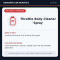 Throttle Body Cleaner Spray illustrative product guide