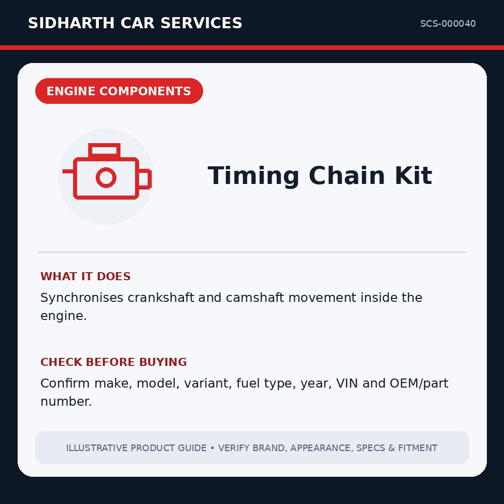 Timing Chain Kit illustrative product guide