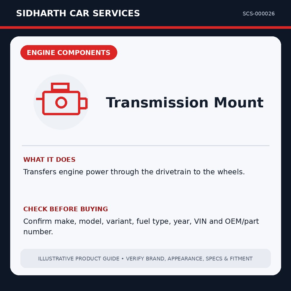 Transmission Mount illustrative product guide