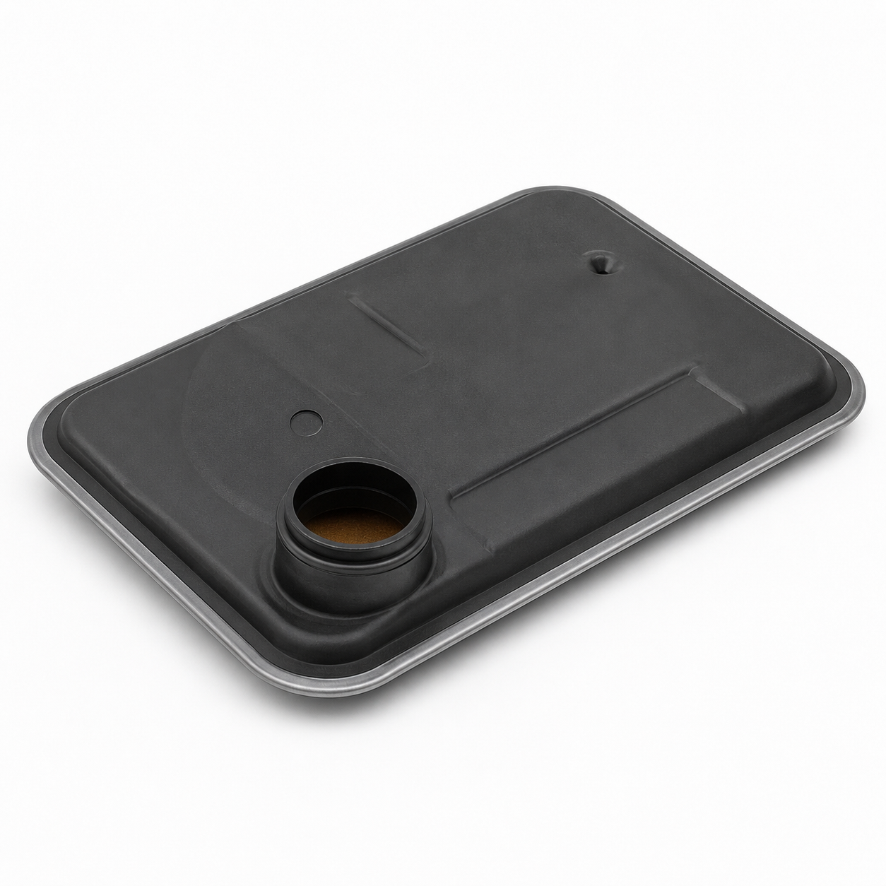 Generic automatic transmission oil filter on a clean studio background
