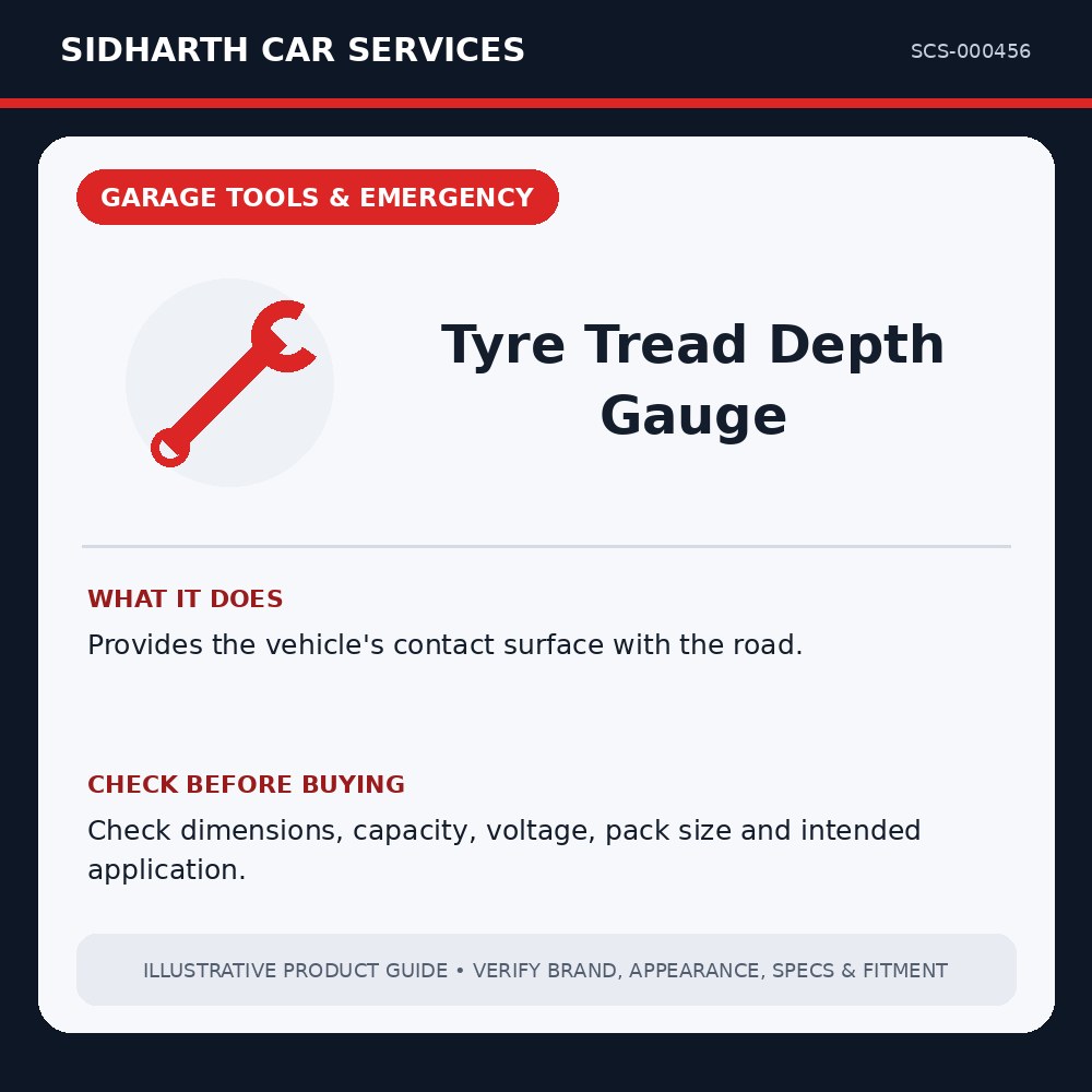 Tyre Tread Depth Gauge illustrative product guide