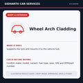 Wheel Arch Cladding illustrative product guide