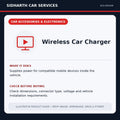 Wireless Car Charger illustrative product guide